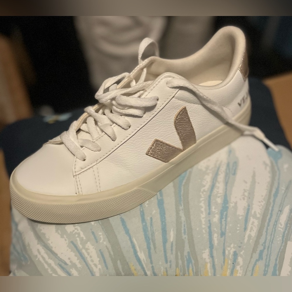 Veja campo Bicolor leather , low top sneaker.